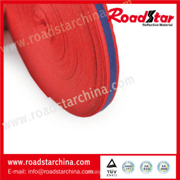 High visibility polyester reflective safety ribbon